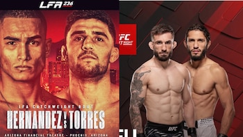 Antes de duelo Colombia vs. Portugal, el país tendrá dos representantes en la UFC y LFA: así puede ver las peleas
