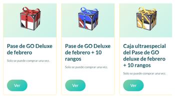 Caja sorpresa obtenida con el Pase de GO en Pokémon GO