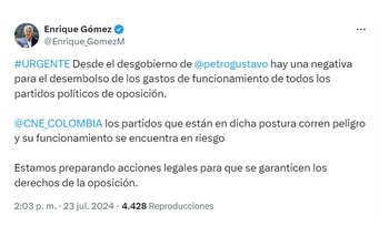 Con esta publicación, el director