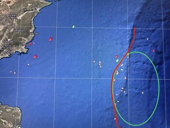 La presencia de buques extranjeros