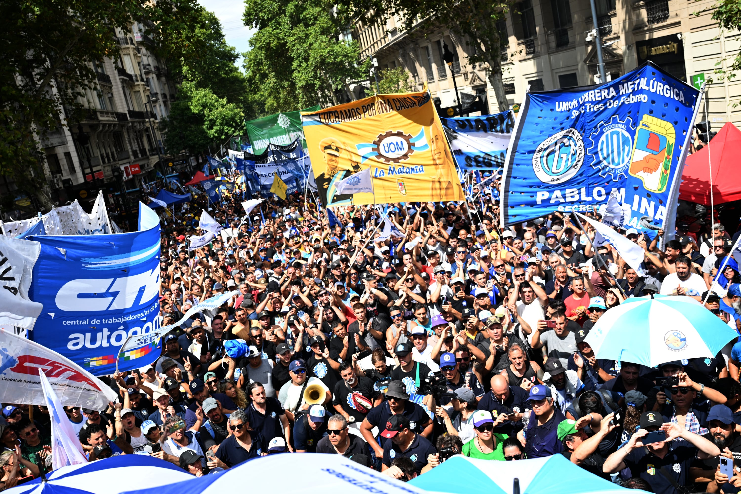 Las manifestaciones callejeras perdieron peso específico aunque siguen teniendo una carga simbólica importante para el peronismo (Maximiliano Luna)