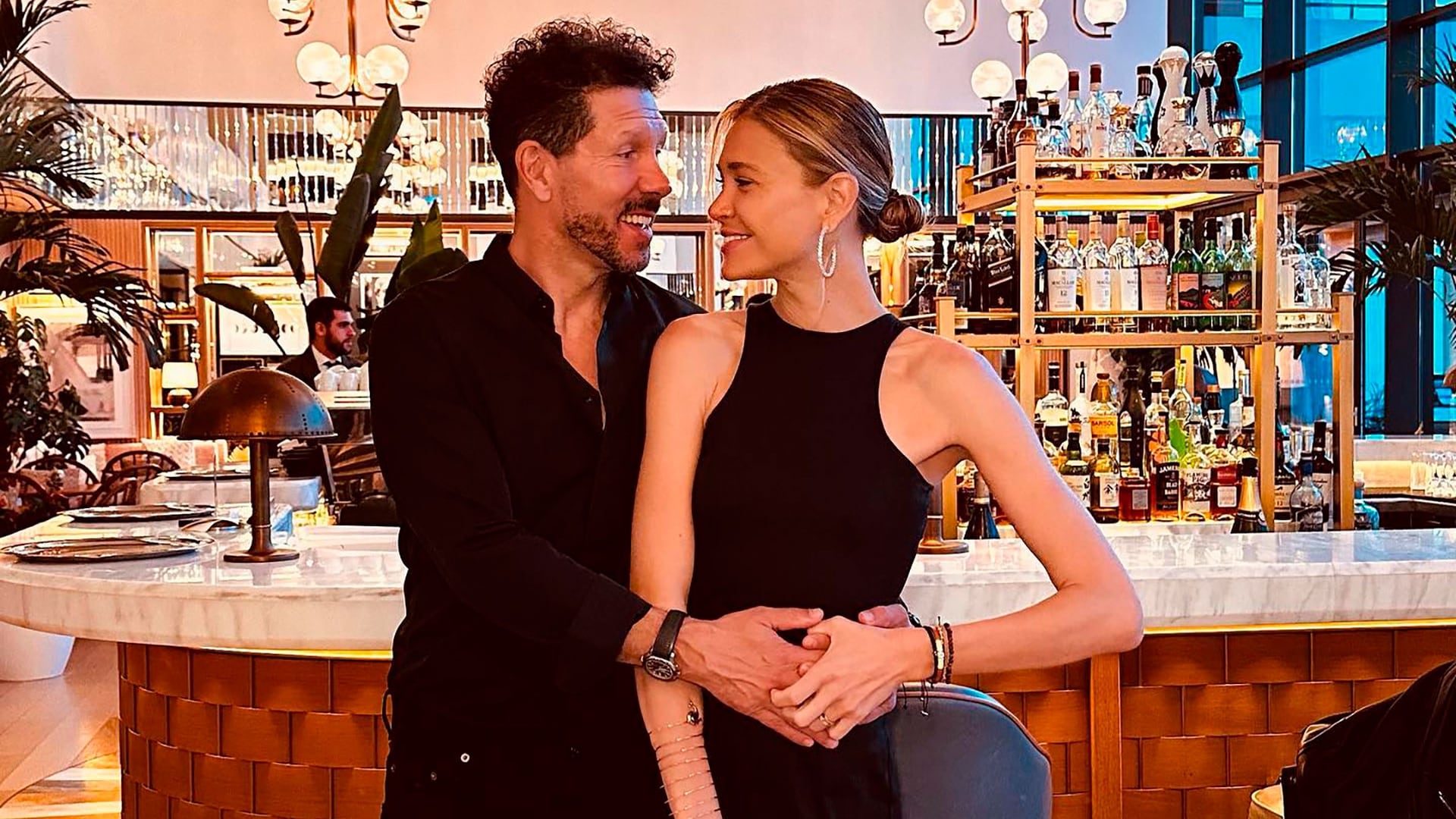 Diego Simeone y Carla Pereyra están casados desde 2019 y tienen dos hijas juntos