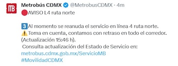 Avance en tiempo real de