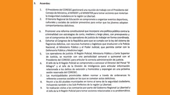 En la reunión de enero