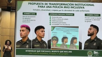Políticos como Jota Pe Hernández difundieron supuesta propuesta de transformación “inclusiva” de la Policía de Colombia: la institución se refirió a las imágenes de agentes gays con el cabella pintado de fucsia