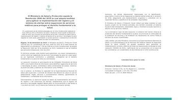 Este fue el comunicado emitido