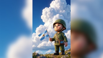 Malvinito, el personaje infantil que, con ayuda de la inteligencia artificial, relata historias de grandes héroes para los más chicos