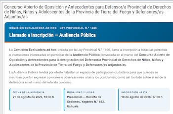 Elección del Defensor del Niño de Tierra del Fuego