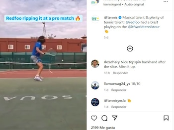 Redfoo ganó su primer set