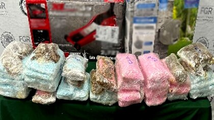 FGR asegura 320 mil pastillas de fentanilo en una empresa de paquetería de Jalisco
