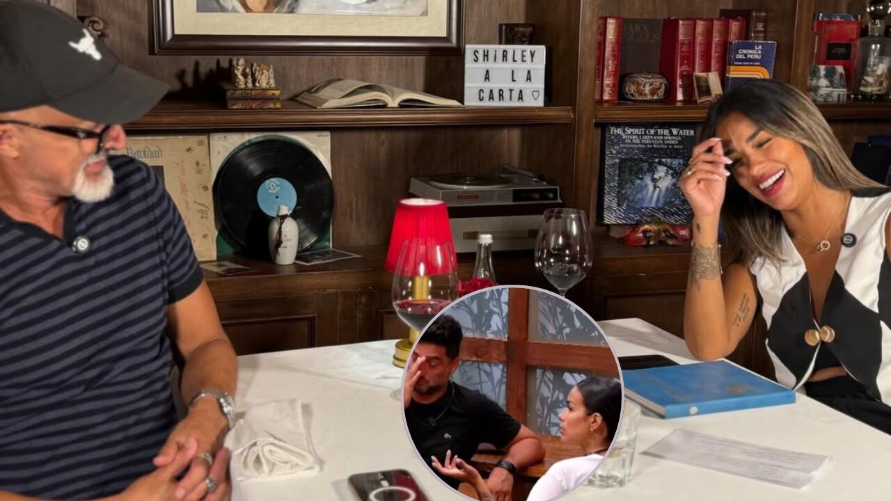 Shirley Arica aclara que su vínculo con Carlos Alcántara es de amistad y profesionalidad, tras la viralización de su entrevista conjunta. (Composición Infobae)