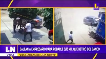 SMP: golpean y balean a empresario para robarle S/13 mil después de retirarlo en una agencia bancaria