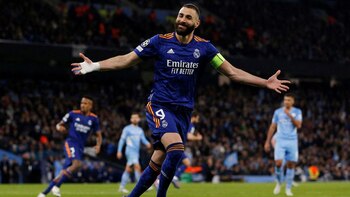 Karim Benzema celebra uno de