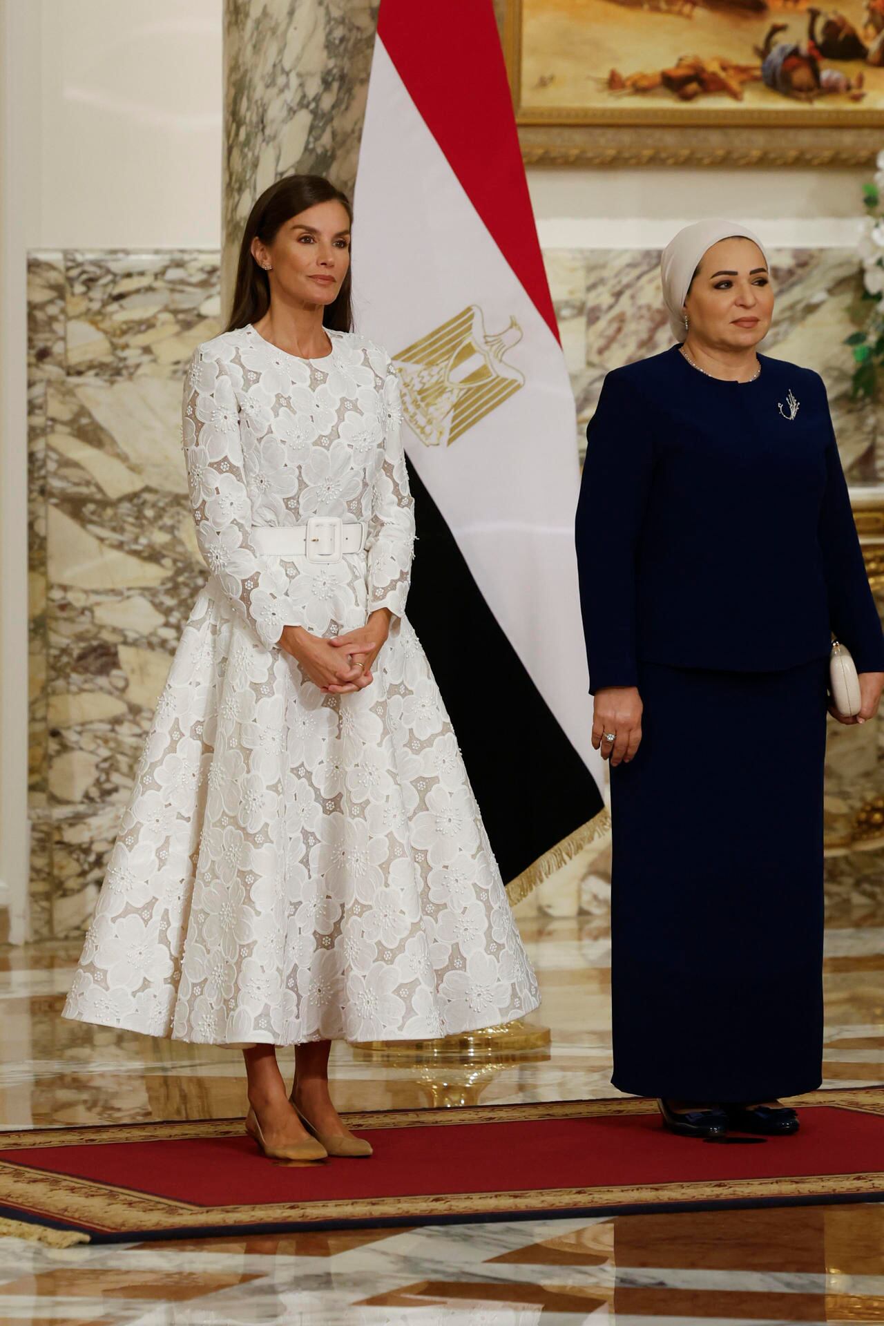 Los reyes de España en su primer viaje de Estado a Egipto. (EFE)