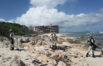 El sitio fue acordonado para