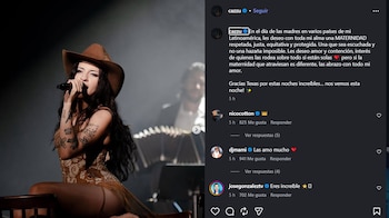 El mensaje de Cazzu sobre la maternidad sin acompañamiento recibe el reconocimiento y empatía de miles de mujeres en redes sociales (IG)