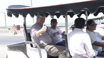 Durante su gira, el excanciller