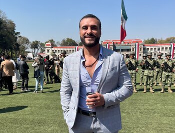 Alberto, 'El patrón', posa al