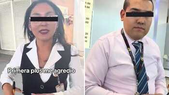 Una madre fue bajada a