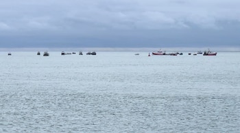 Los barcos bloqueaban el único