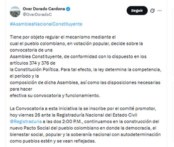 Over Dorado Cardona hace parte