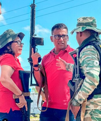 La alcaldesa Ofelia Padrón y