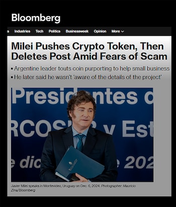 Bloomberg sugirió que la cripto