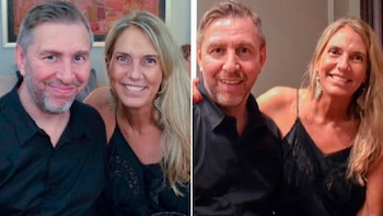 Emiliano Pinsón y su pareja,