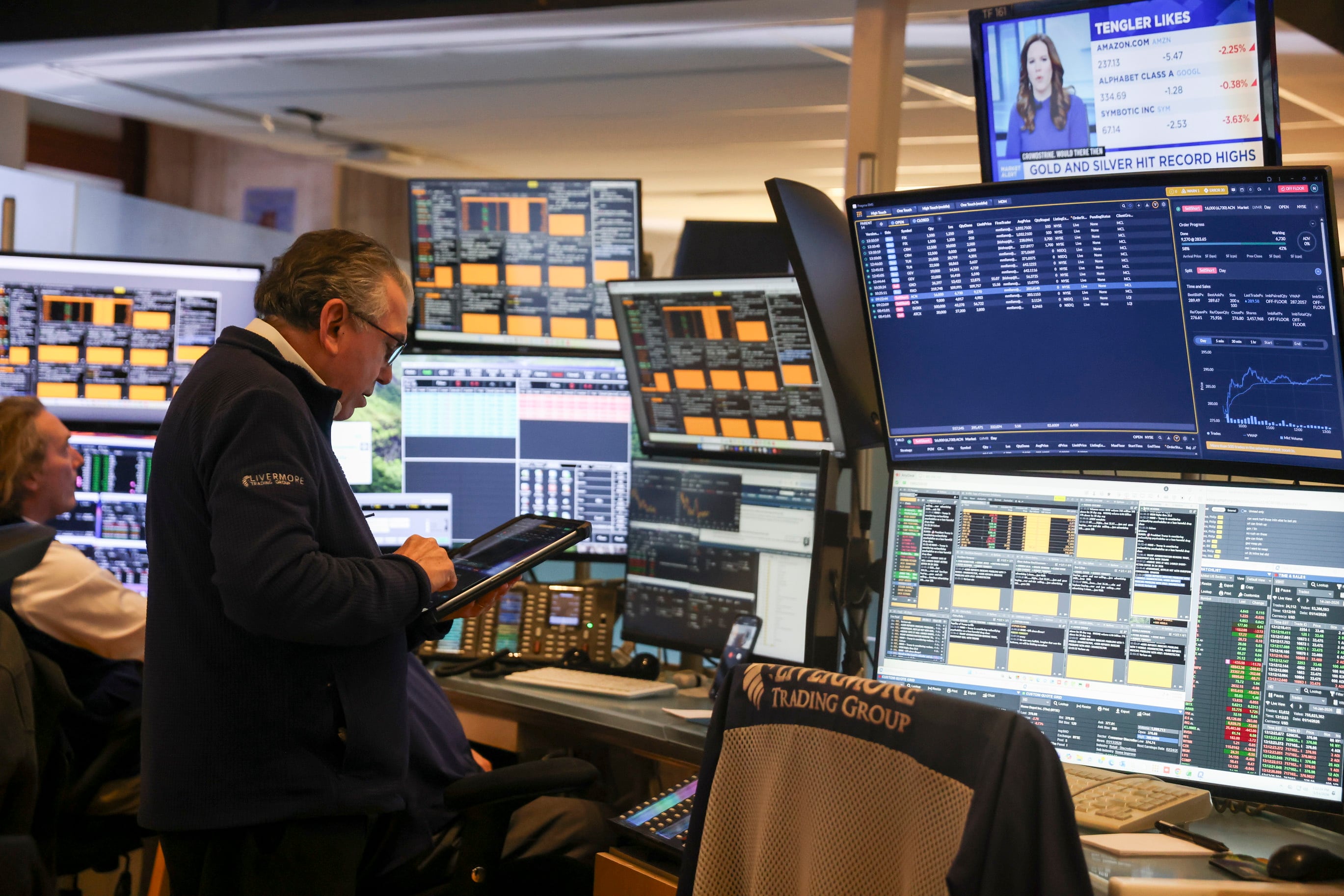 El Dow Jones de Wall Street cayó tras anotar máximos históricos esta semana.
