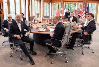 Líderes del G7: el primer