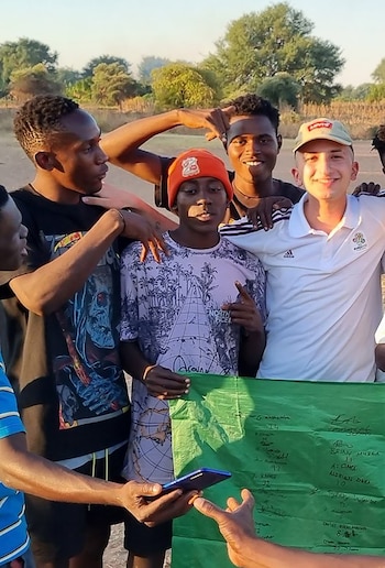 Martín Shatal viajó a Zambia