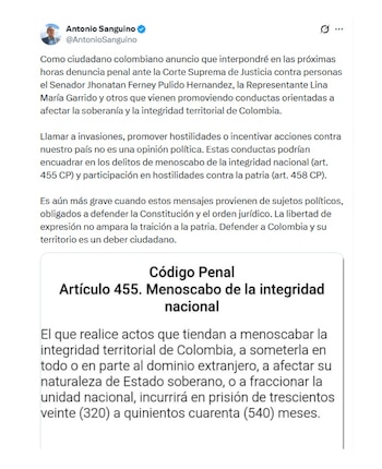 Antonio Sanguino ratifica su deseo