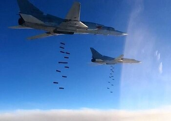 23/01/2017 Aviones rusos bombardean objetivos de Estado Islámico en Siria
POLITICA ORIENTE PRÓXIMO ASIA SIRIA INTERNACIONAL
MINISTERIO DE DEFENSA DE RUSIA