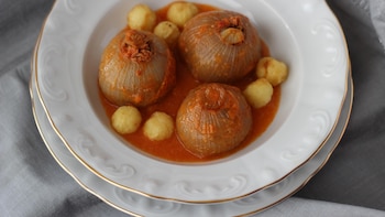 Receta de cebollas rellenas de