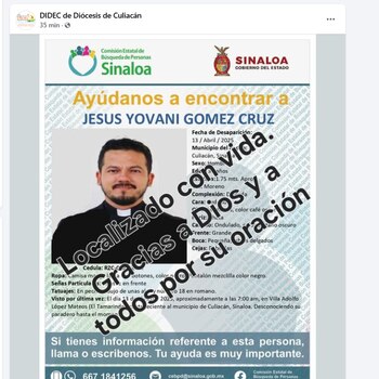 Hallan con vida al sacerdote