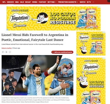 Los medios del mundo reflejaron la despedida de Messi de la selección argentina