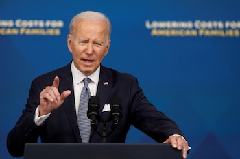 El presidente Biden durante una