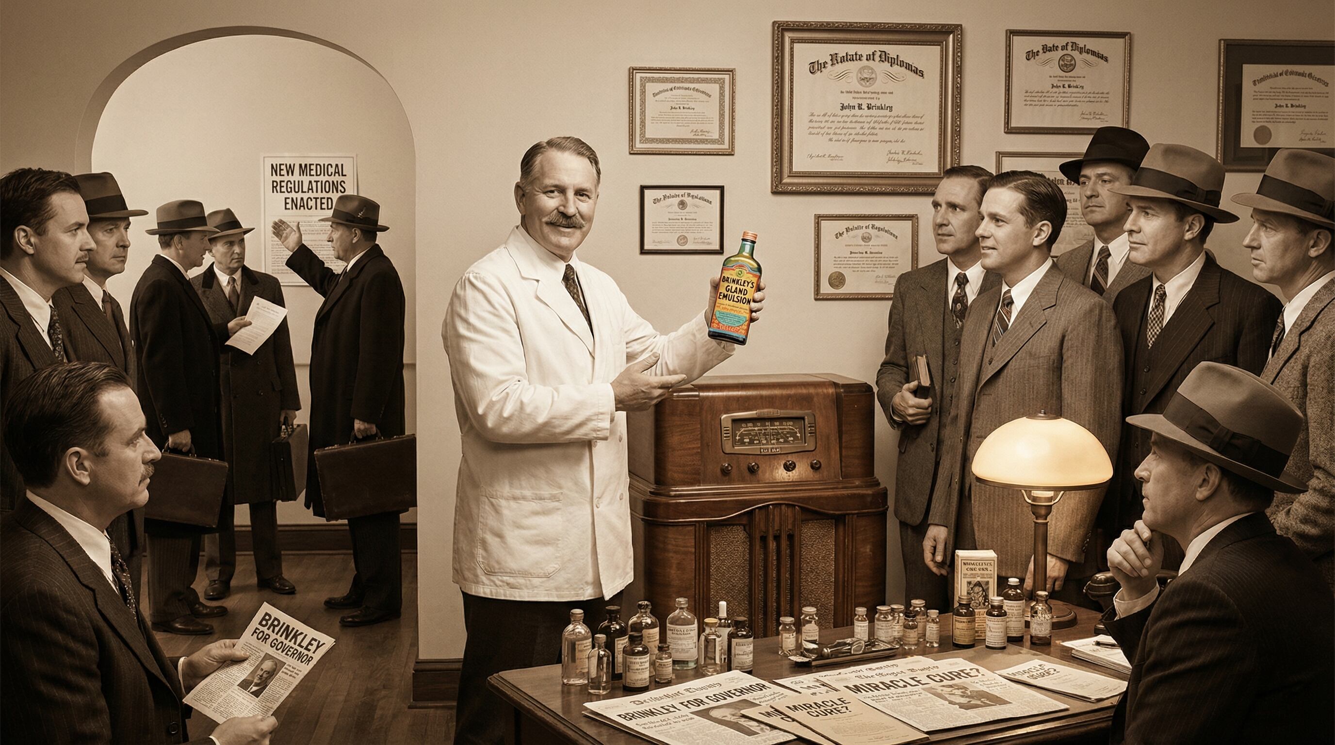 Brinkley popularizó productos como la ‘Fórmula 1020’ y remedios milagrosos, que prometían combatir enfermedades graves sin evidencias científicas
(Imagen Ilustrativa Infobae)