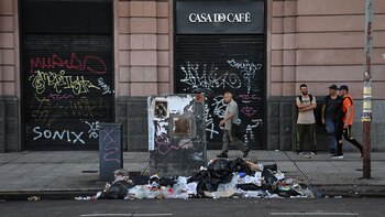 La basura comenzó a