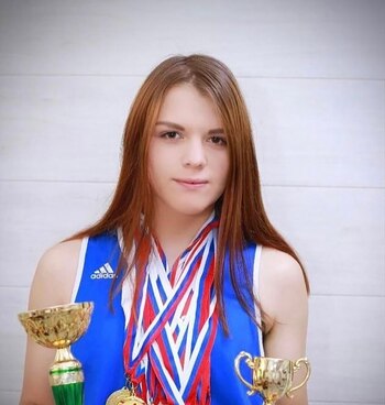 La atleta se filmó y