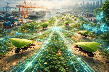 Observar cómo las hormigas gestionan