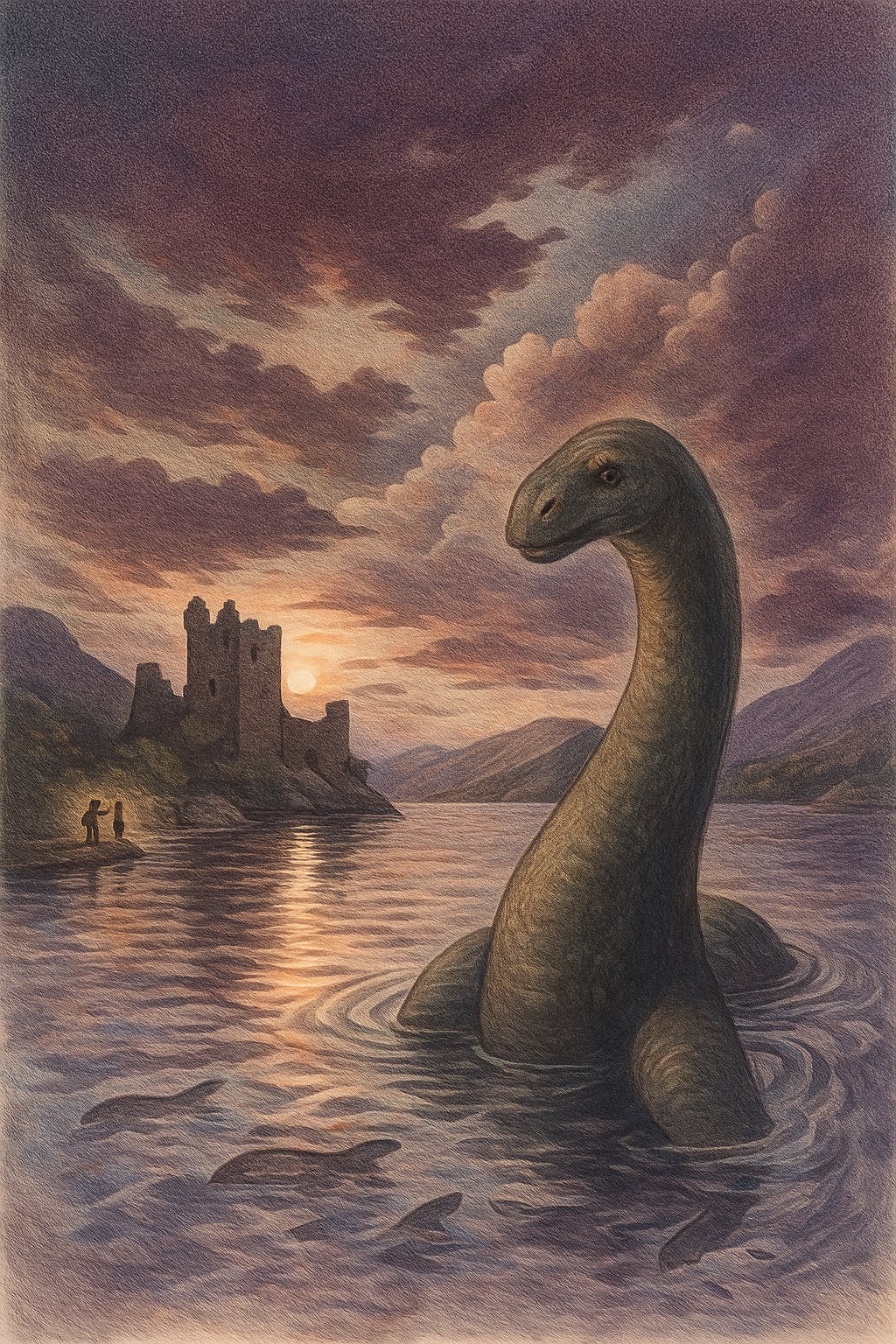 El registro escrito más antiguo sobre una criatura en el lago Ness pertenece a la narración de un monje de la Edad Media (Imagen Ilustrativa Infobae)
