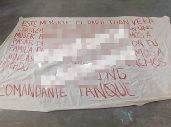 La manta estaba firmada por