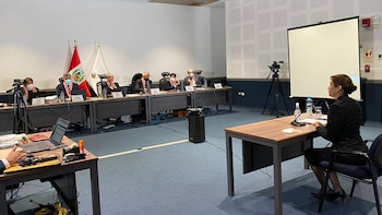 Patricia Benavides durante su entrevista