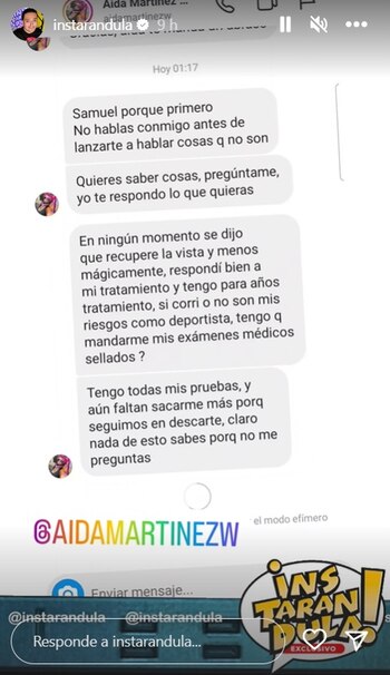 Aída Martínez y su duro