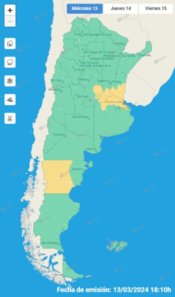 La información actualizada del SMN