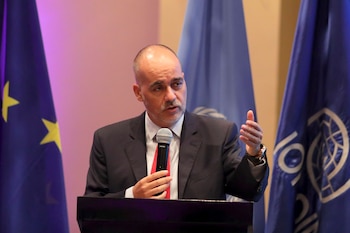 El representante de la Unión Europea en Bolivia, Jaume Segura, respaldó la nueva política antidroga presentada por el Gobierno (EFE)