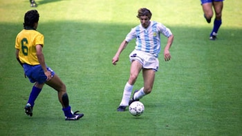 Claudio Caniggia durante el primer