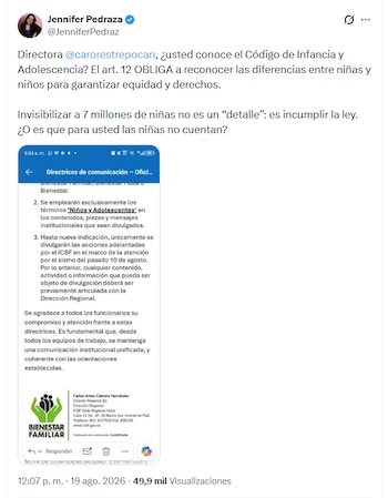 - crédito @JenniferPedraz/X