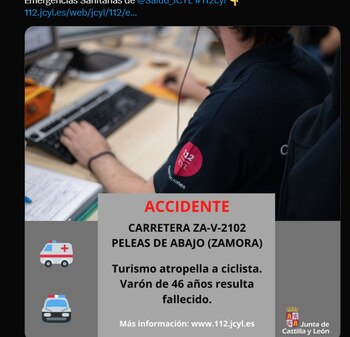 112 Castilla y León accidente